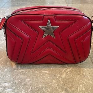 Stella McCartney red camera bag